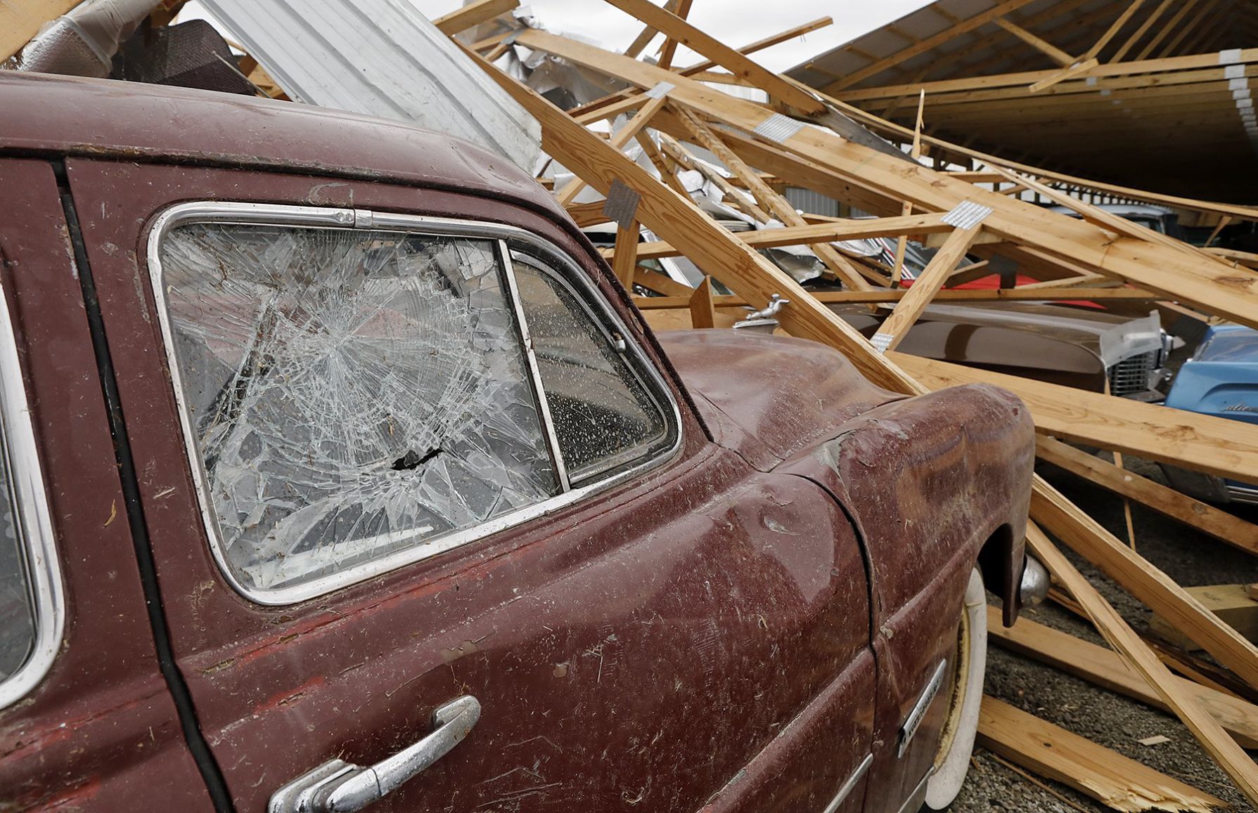 Country Classic Cars in Staunton is damaged - again